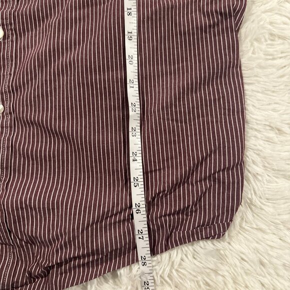 American Eagle Outfitters mens striped button down shirt LT collared preppy - Picture 8 of 11
